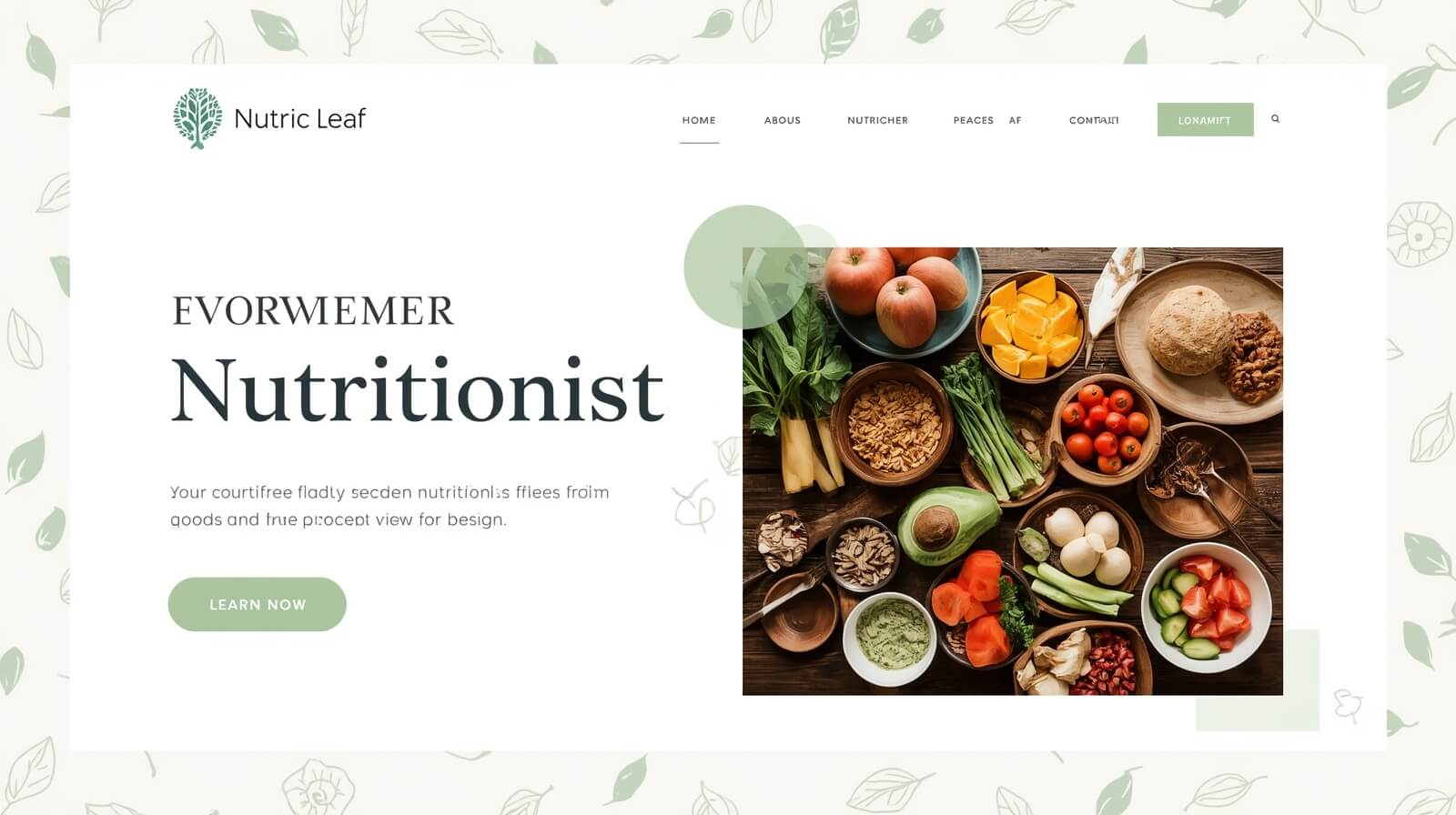 Nutritionist Chiropractic Website Design & Development Services