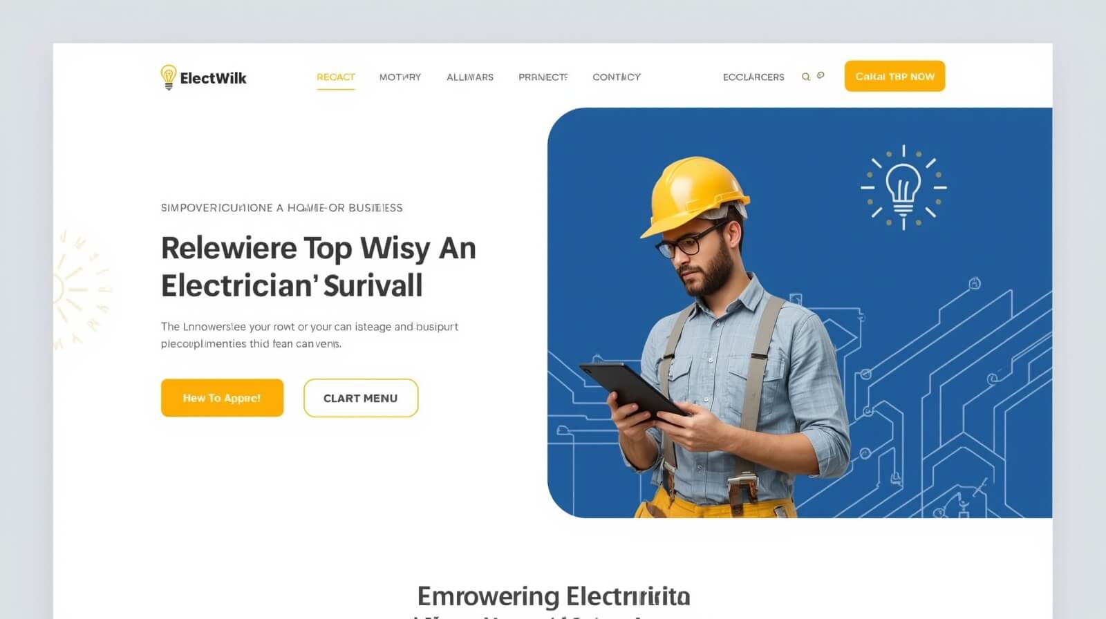 Electricians Website Design & Development Services